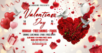 White Maximalist Valentinesdaycelebration Facebook Shared Image template