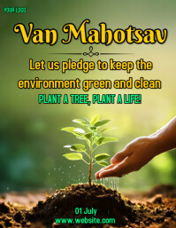 White Maximalist Van Mahotsav Flyer (us Letter) Pamflet (Letter AS) template