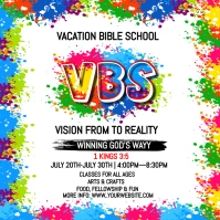 White Maximalist  Vbs Instagram Post Instagram-opslag template