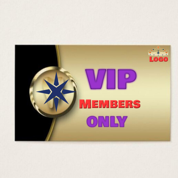 White Maximalist Vip Design Template Logo | PosterMyWall