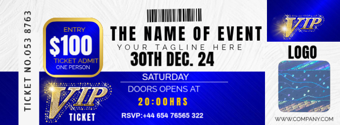 Vip Event Ticket Template | PosterMyWall