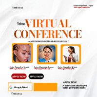 สีขาว Virtual Conference Instagram Post Template
