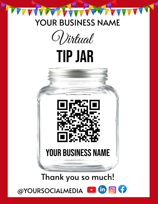 White Maximalist Virtual Scan Jar Flyer (us L template