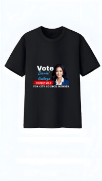 White Maximalist Vote/ Campaign T Shirt Instagram Story Instagram-verhaal template