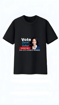 White Maximalist Vote/ Campaign T Shirt Instagram Story template