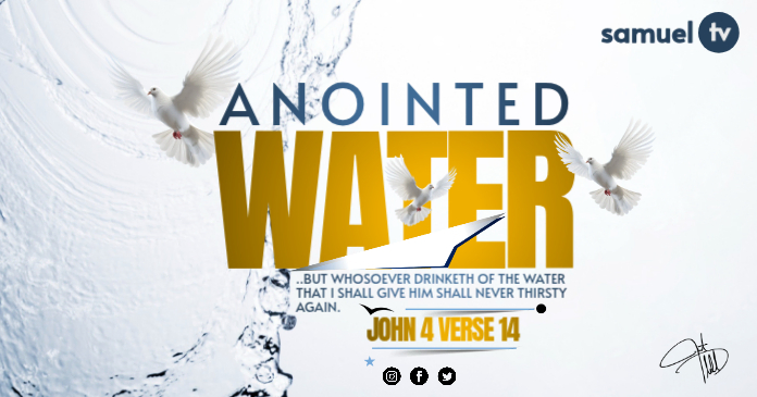 Anointed Water Facebook Post Template | PosterMyWall