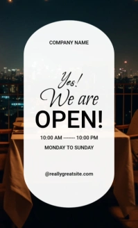 White Maximalist We Are Open Us Legal template