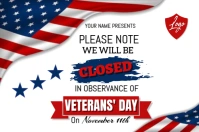 White Maximalist We Will Be Closed  Flag Bendera template