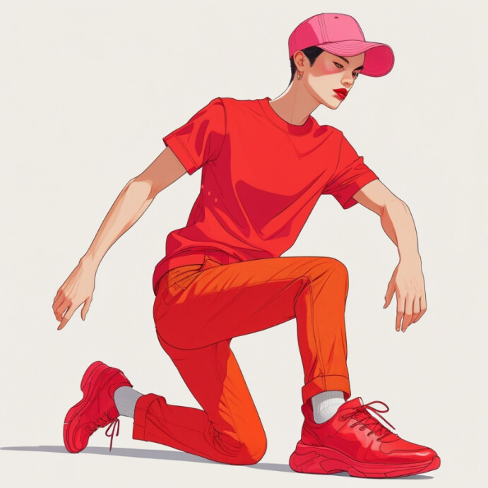 White Maximalist Wears Mock-up Design  Instagram Post template