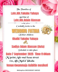 White Maximalist Wedding Invitation Template  Instagram Portrait