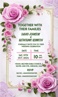 White Maximalist Wedding Invitation Us Legal template