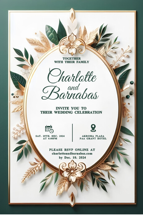 Copy of White Maximalist Wedding Poster | PosterMyWall