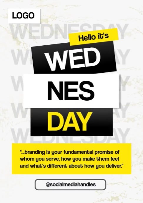 White Maximalist Wednesday  A3 template