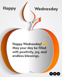 White Maximalist Wednesday Inspirational Quotes Flyer  Instagram Portrait template