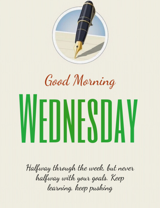 White Maximalist Wednesday Y Flyer (us Letter) template
