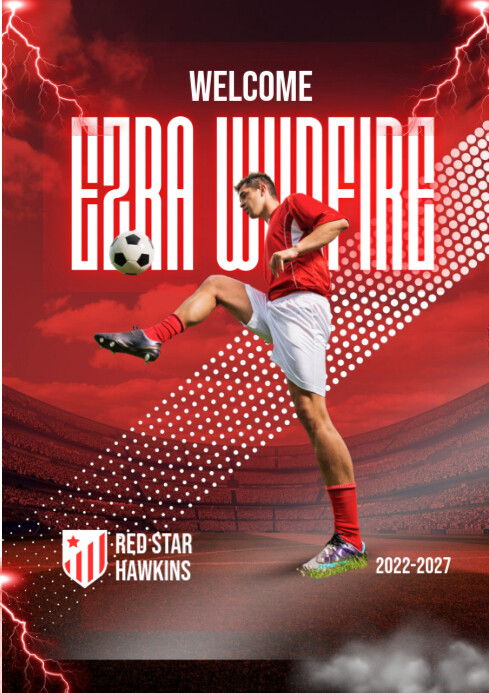 White Maximalist Welcome A Player A3 template