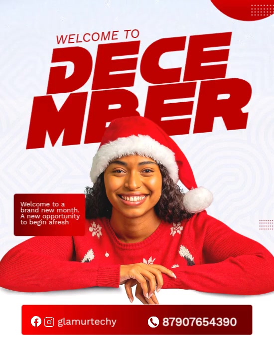 Welcome December Announcement Template | PosterMyWall