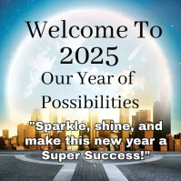 Welcome 2025 template | PosterMyWall