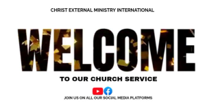White Church Welcome Message Facebook Shared Image Template