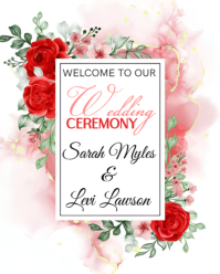 White Maximalist Welcome To Our Wedding  Instagram Portrait template