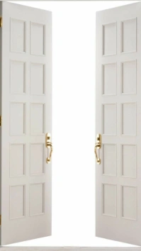 White Maximalist White Open Door Digital Display (9:16) template