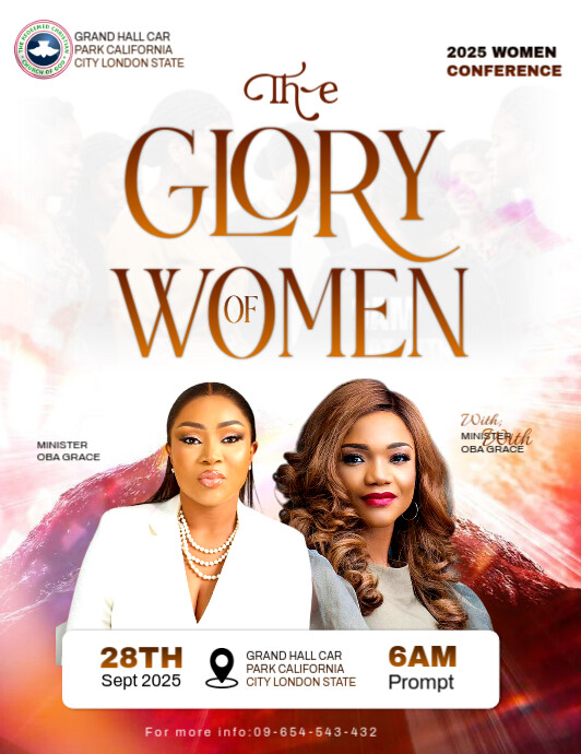 Woman Conference Program Copy of White Maximalist Women Conference Program Invitation Template ...