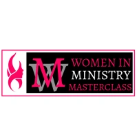 White Maximalist Women Ministry Logo template