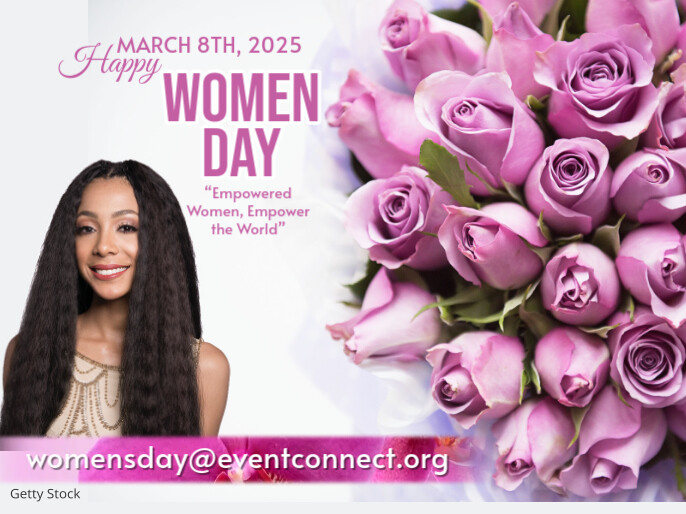White Maximalist Womens Day  , Celebrating Women  , 8 March , Presentation Prezentacja template