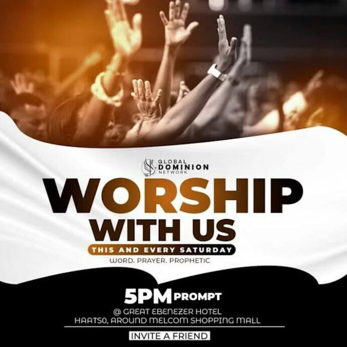 Copy of White Maximalist Worship With Us Church Flyers Instagram Post ...
