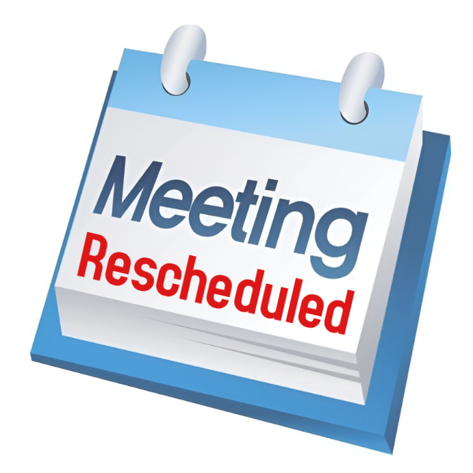 Meeting Rescheduled Notice Template | PosterMyWall