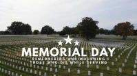 White Memorial Day Digital Display (16:9) template