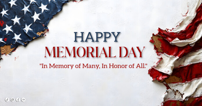 Copy of White Memorial Day Facebook Shared Image | PosterMyWall