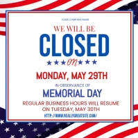 White  Memorial Day Instagram Post template