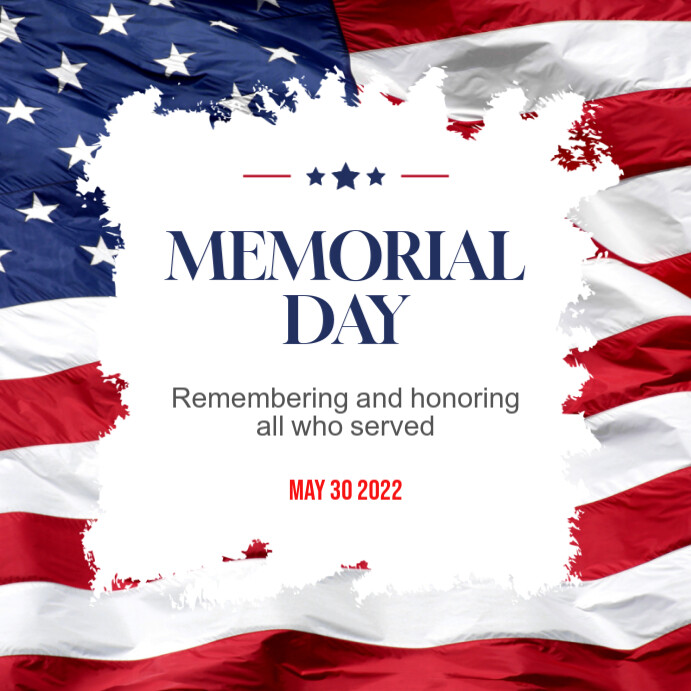 Copy of White Memorial Day Instagram Post | PosterMyWall