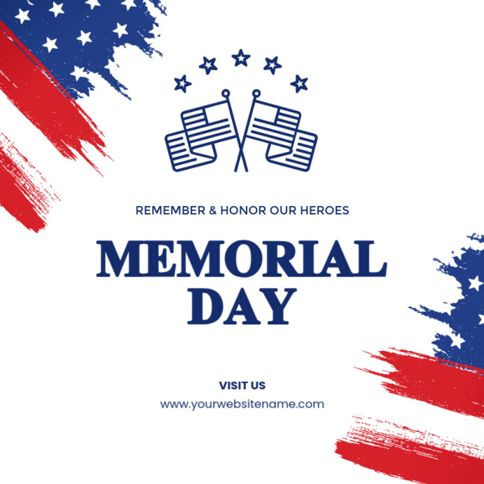 Copy of White Memorial Day Instagram Post | PosterMyWall