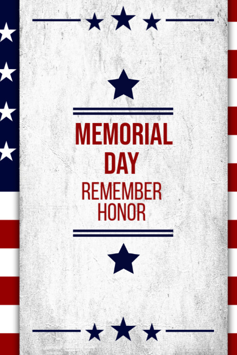 Copy of White Memorial Day Poster | PosterMyWall
