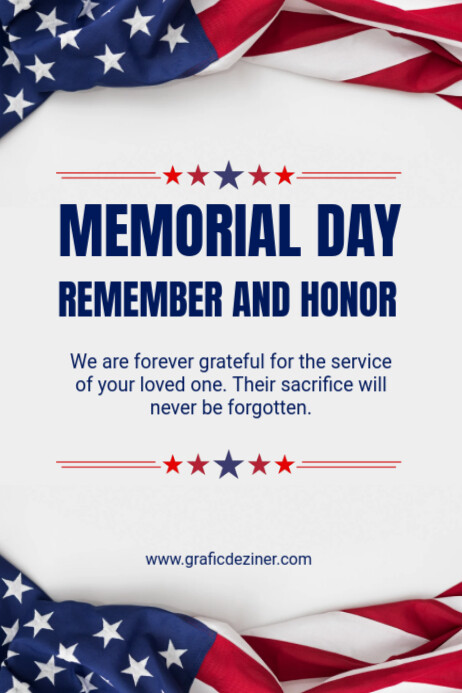 Copy of White Memorial Day Poster | PosterMyWall