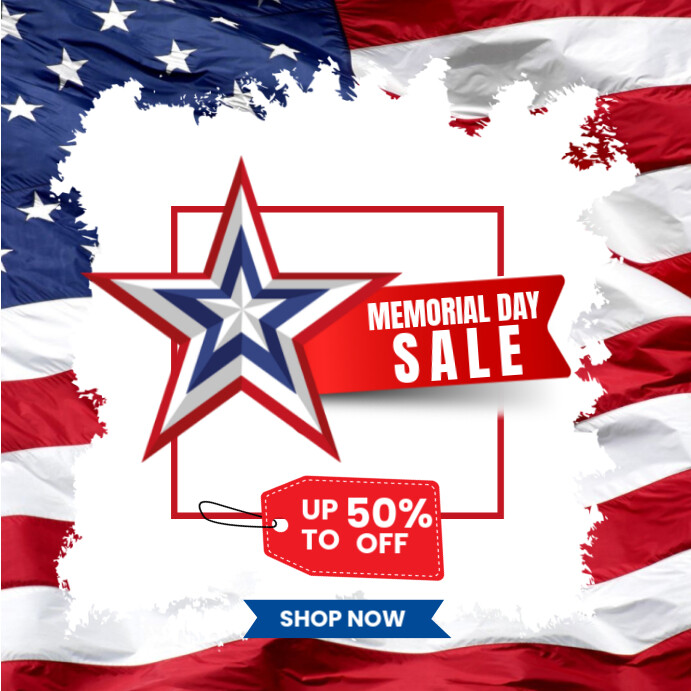 Copy of White Memorial Day Sale Instagram Post | PosterMyWall