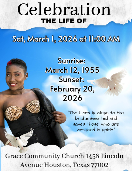 White Memorial Service Flyer Template | PosterMyWall