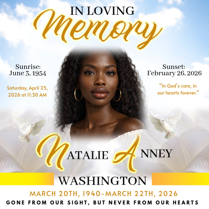 White Memorial Tribute Instagram Post Template | PosterMyWall
