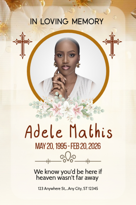White Memorial Tribute Posters Template | PosterMyWall