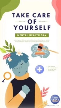 White Mental Health Awareness Month Instagram template