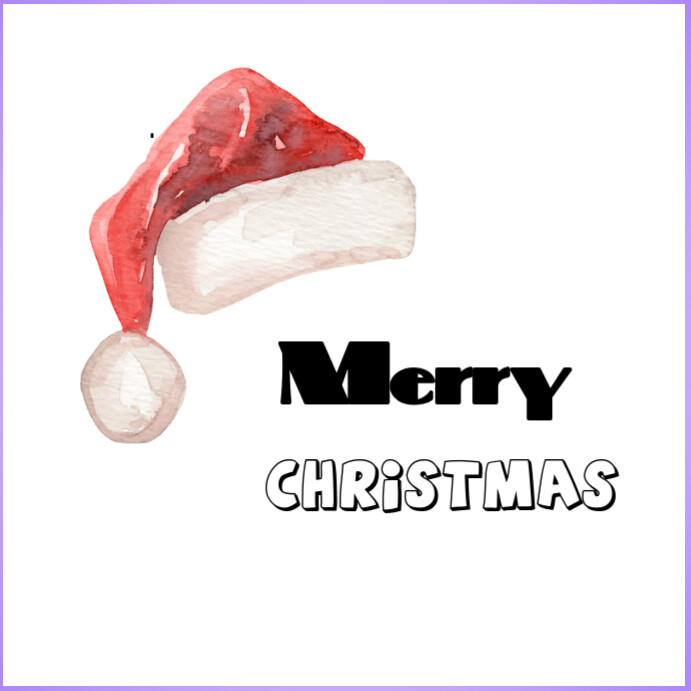 Copy of White Merry Christmas Instagram Post | PosterMyWall