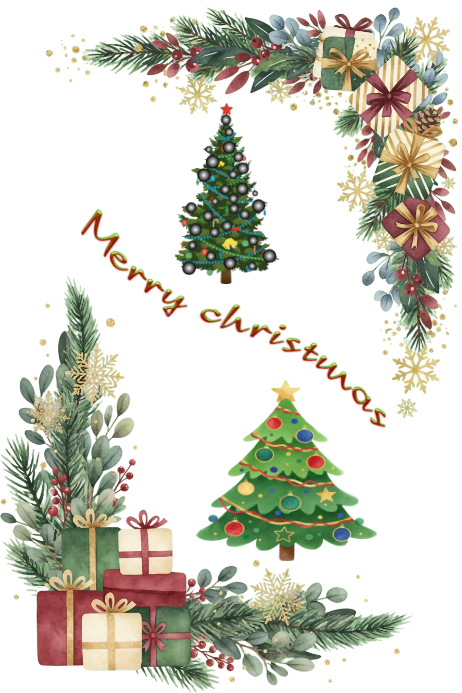 White Merry Christmas Poster Template | PosterMyWall