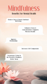 White Mindfulness Instagram Story template