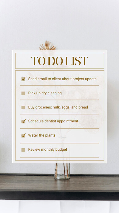 List Display Visual White Minimalist To Do List Digital Display D Template | PosterMyWall