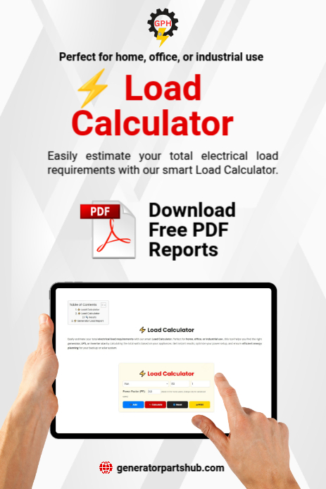 White Modern & Minimal ⚡ Load Calculator  Pinterest Graphic template