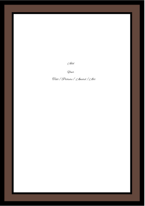 White Modern & Minimal A Frame A4 template