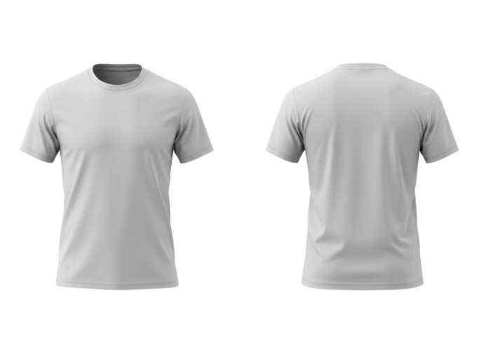 White Modern & Minimal A T-shirt Mockup  Postcard Postkarte template