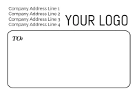 White Modern & Minimal Address  Label template